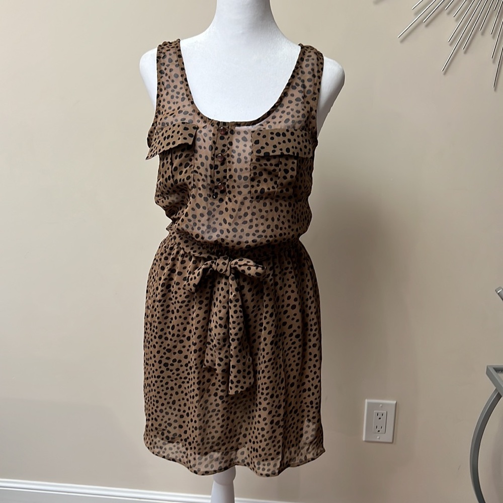 Sheer polka dot dress